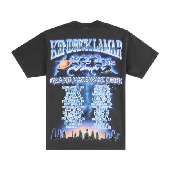 Grand National Tour Kendrick Gloria Bug Tour T-Shirt - Picture 2 of 6